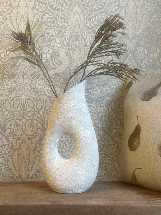 Stone Effect Hole Vase