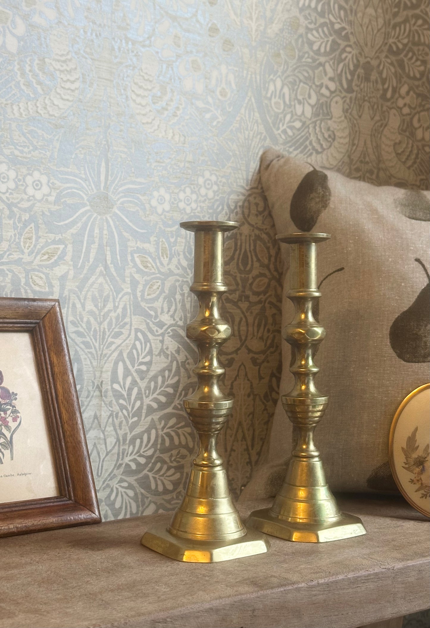 Vintage Brass Candle Holders