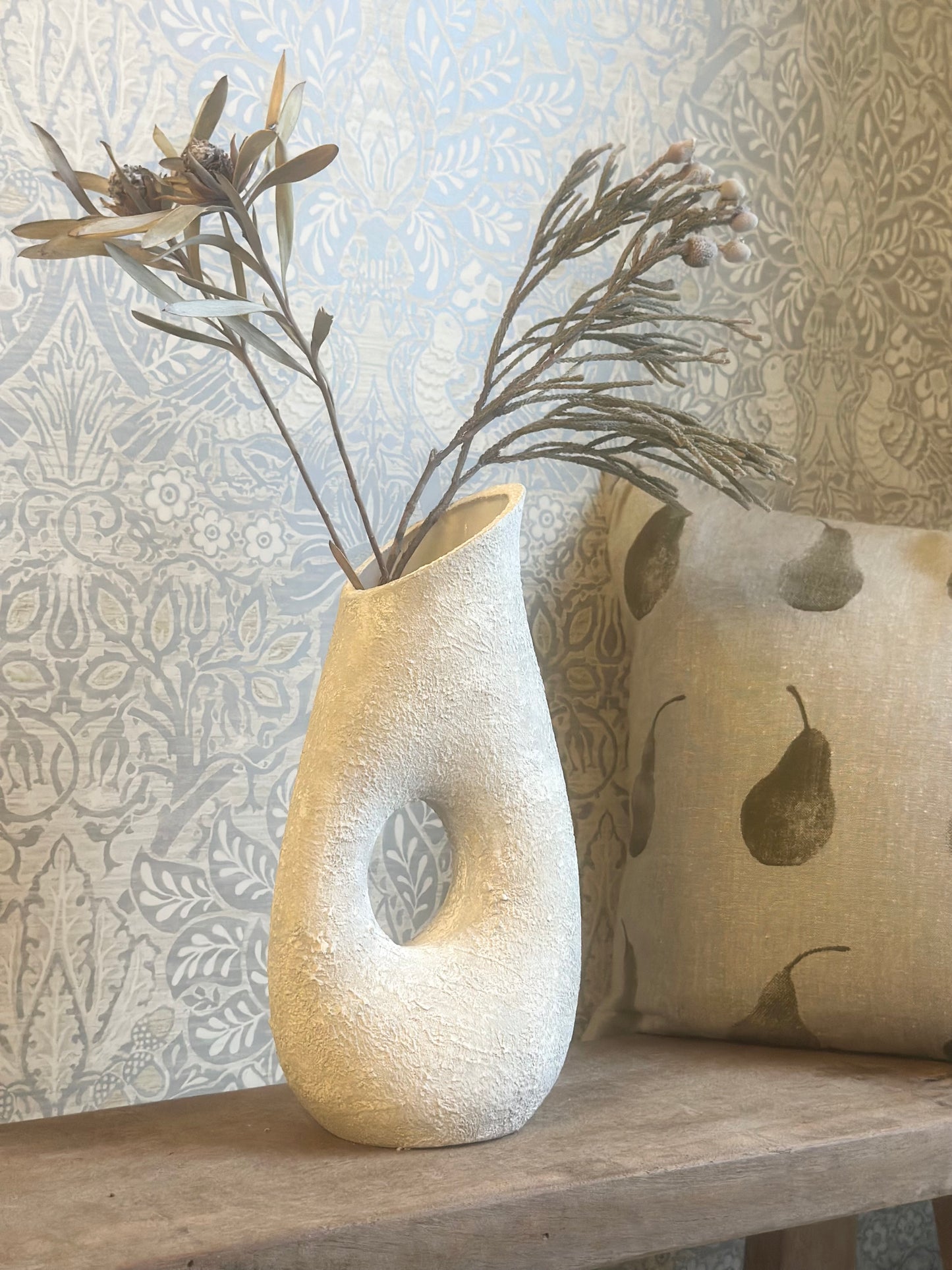 Stone Effect Hole Vase