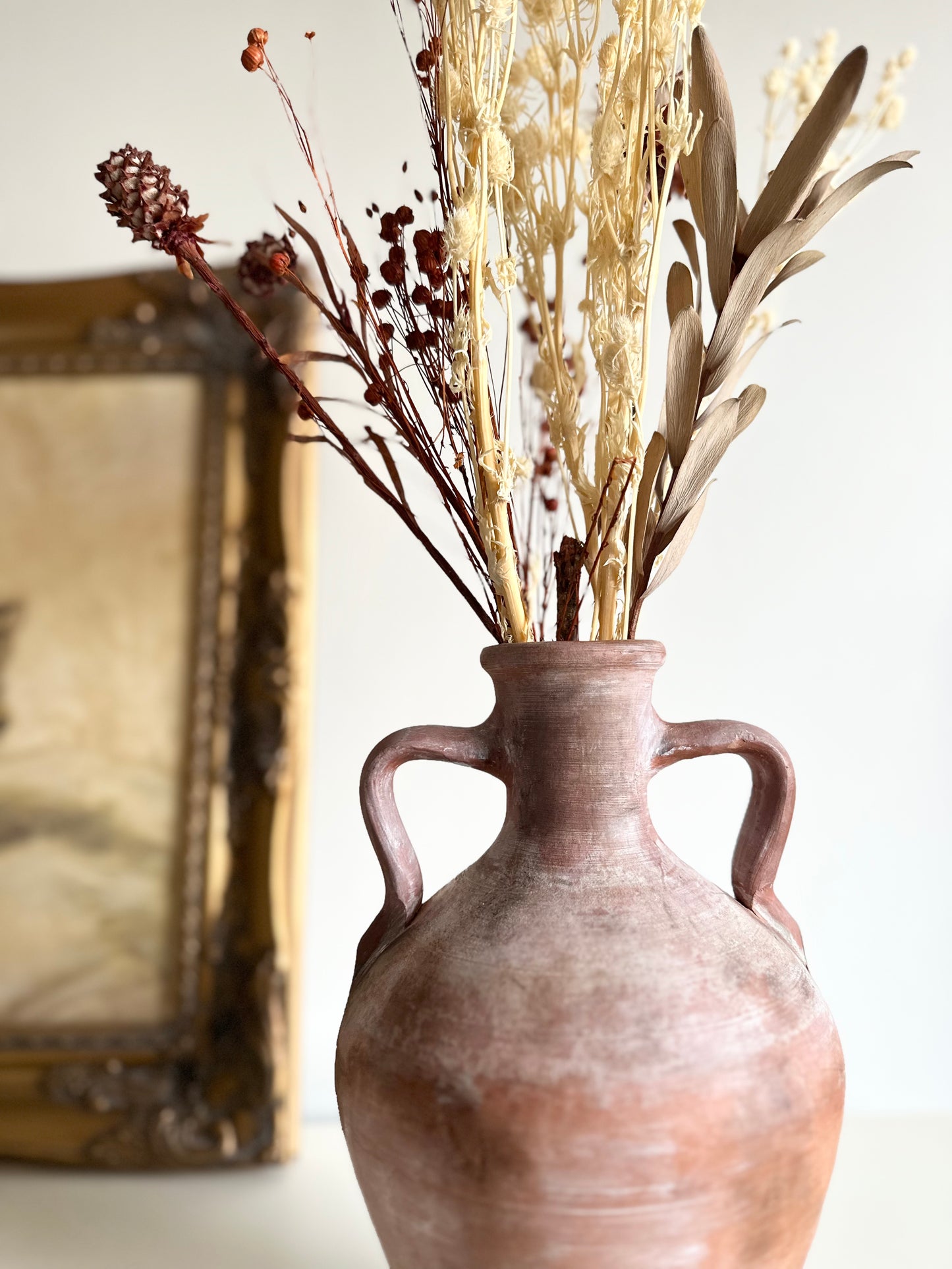 Rustic Terracotta Urn Vase