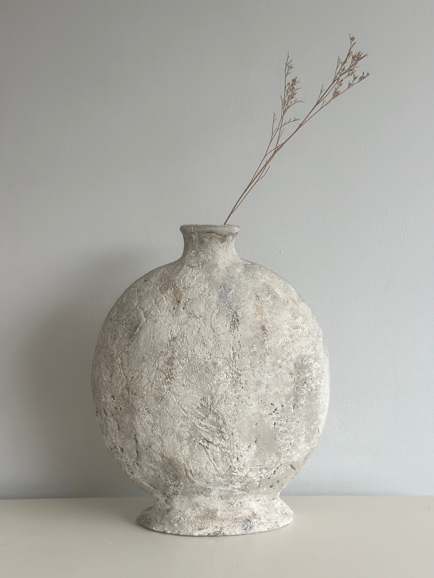 Heavy Contemporary Rustic Stone Vase