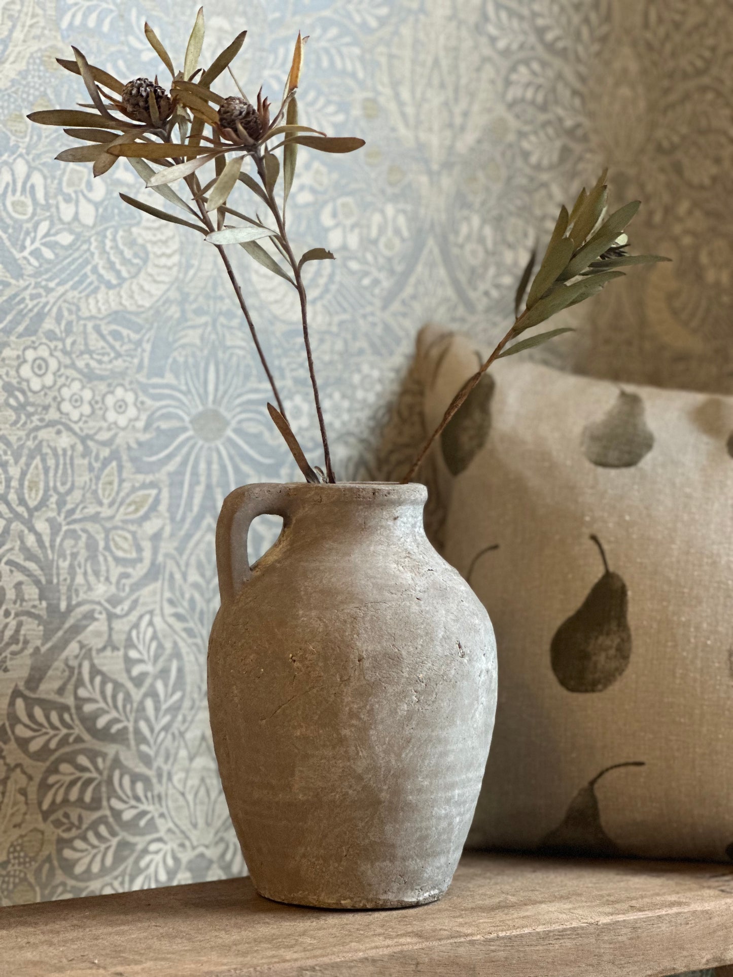 Rustic Medium Stone Jug Vase