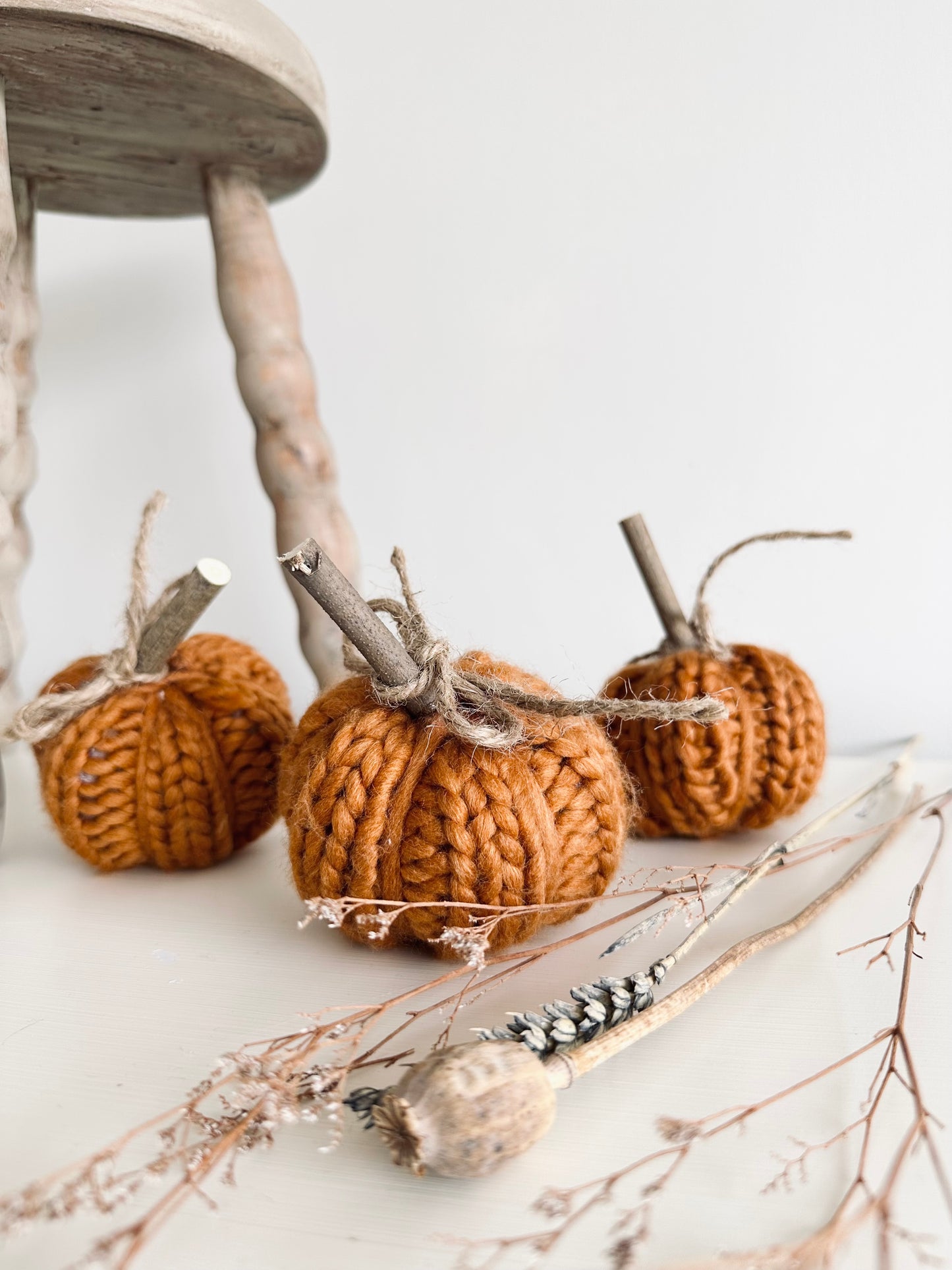 Knitted Autumnal Pumpkin