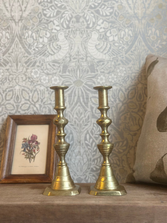 Vintage Brass Candle Holders