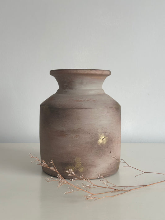 Terracotta Ink Well Vase