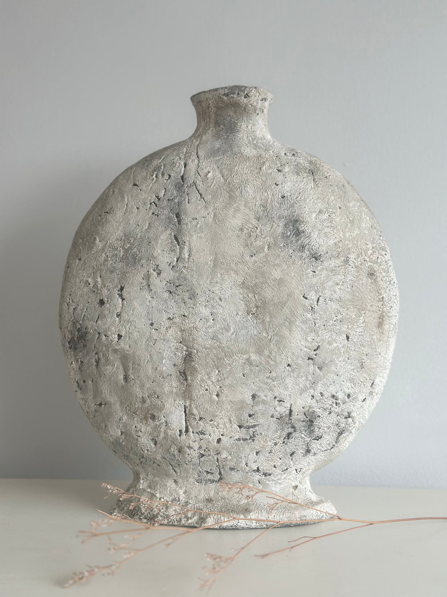 Heavy Contemporary Rustic Stone Vase