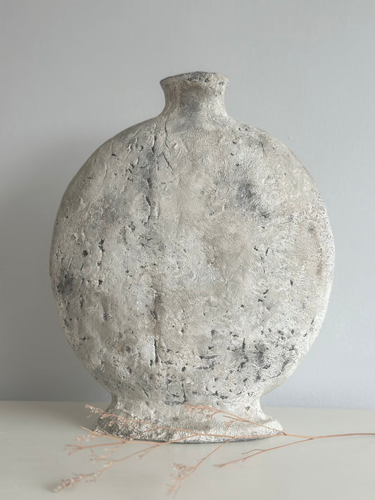 Heavy Contemporary Rustic Stone Vase