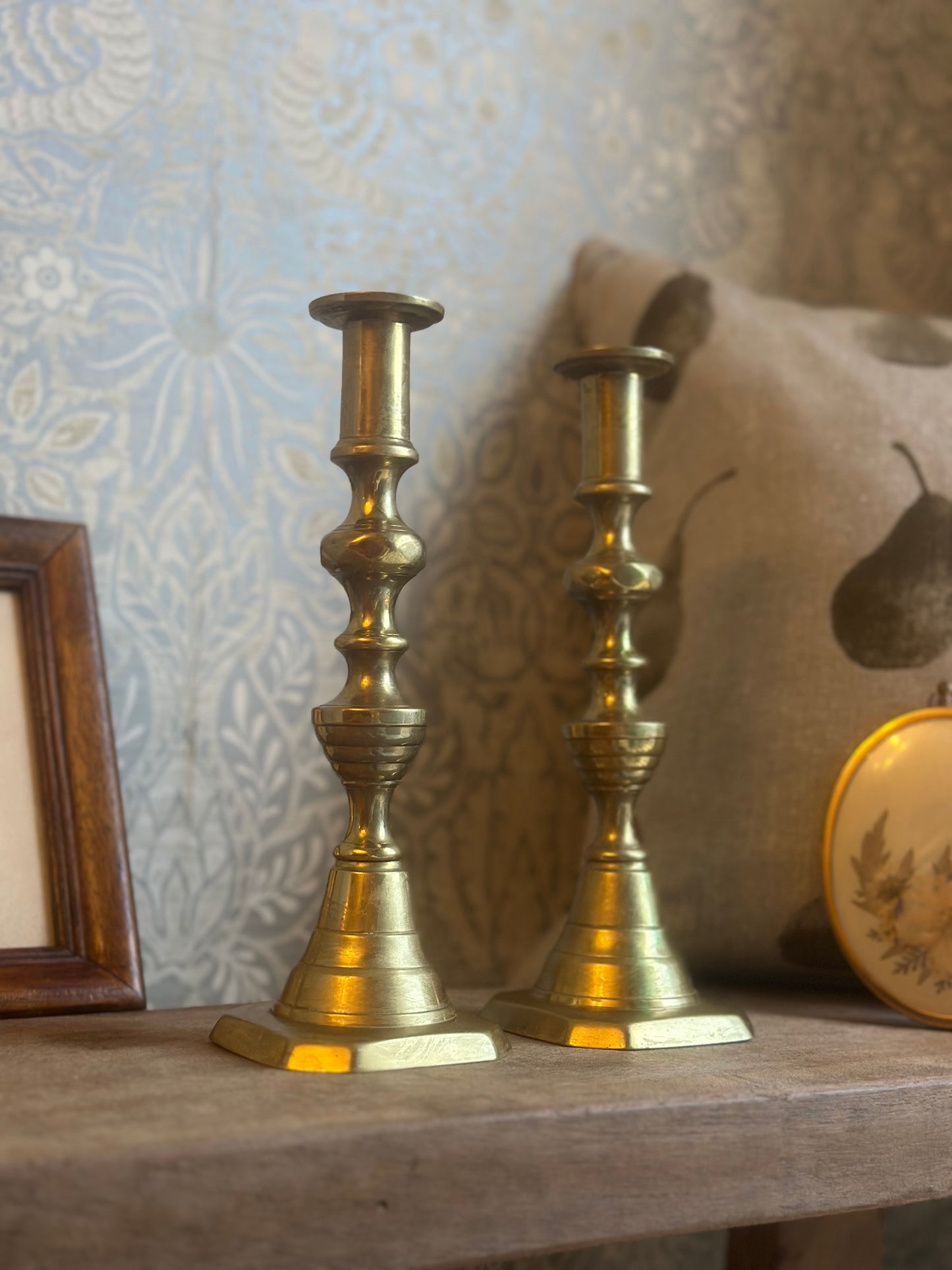 Vintage Brass Candle Holders