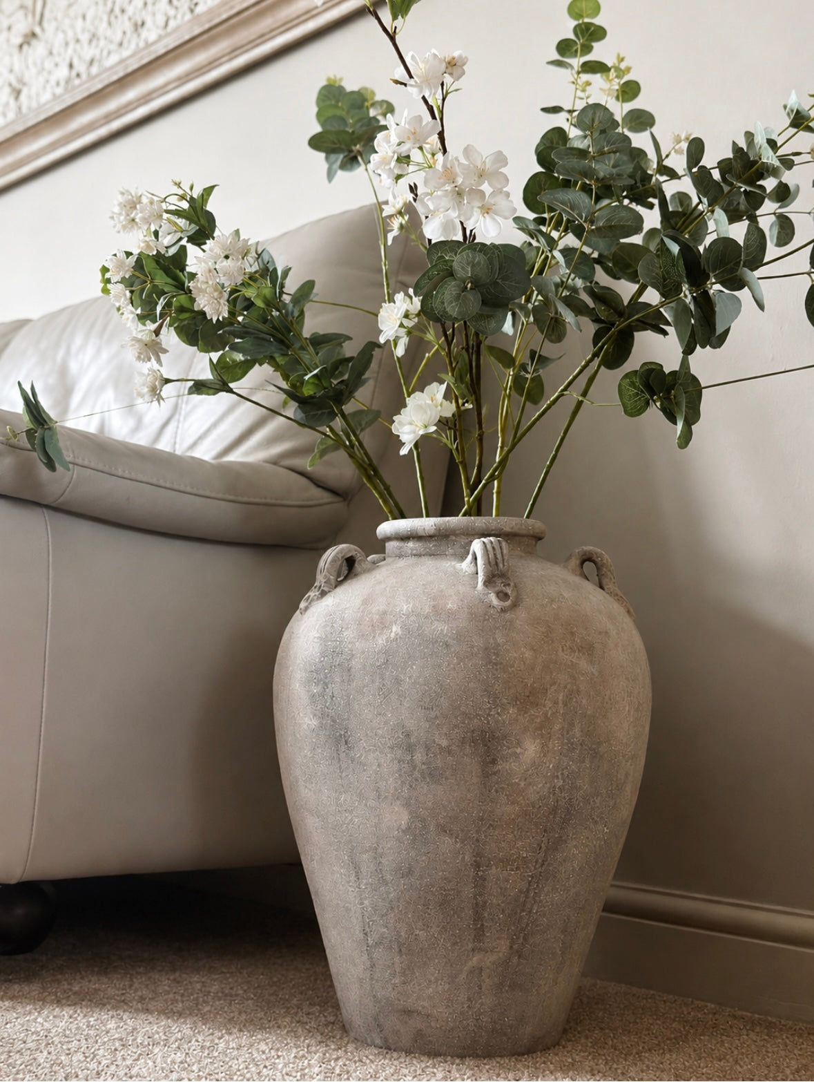 Large Rustic Stone Vase