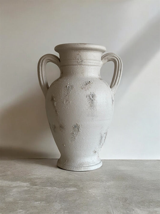 Rustic Cream Contemporary Vase