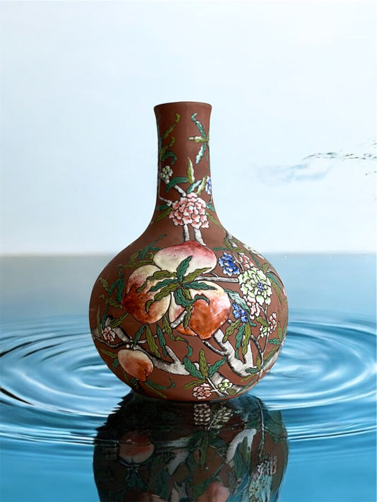 Japanese Water Garden Terracotta Vase