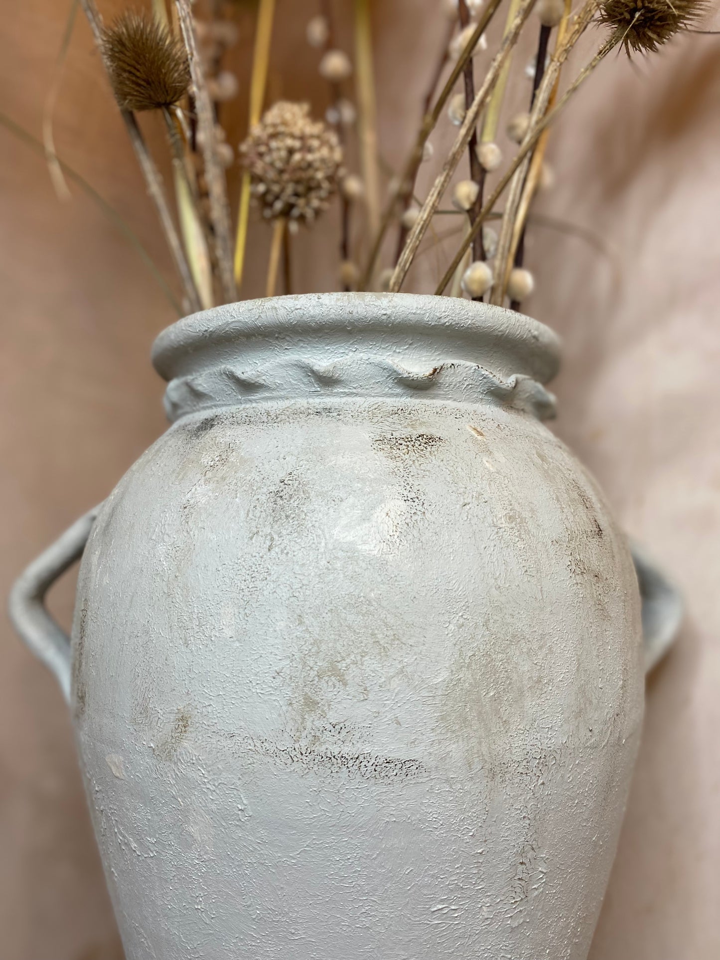 Stone Aged Rustic Urn Vase