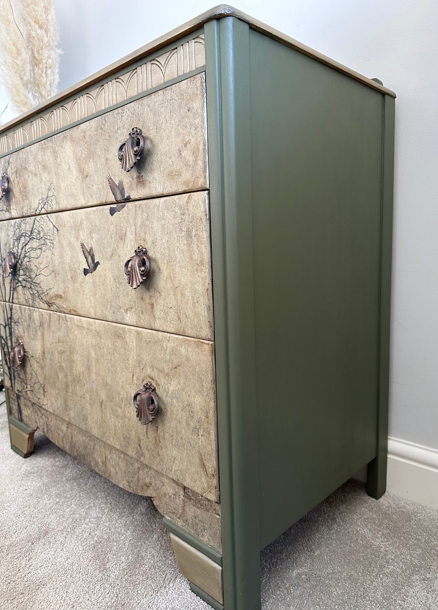 Vintage hand painted Lebus Drawers