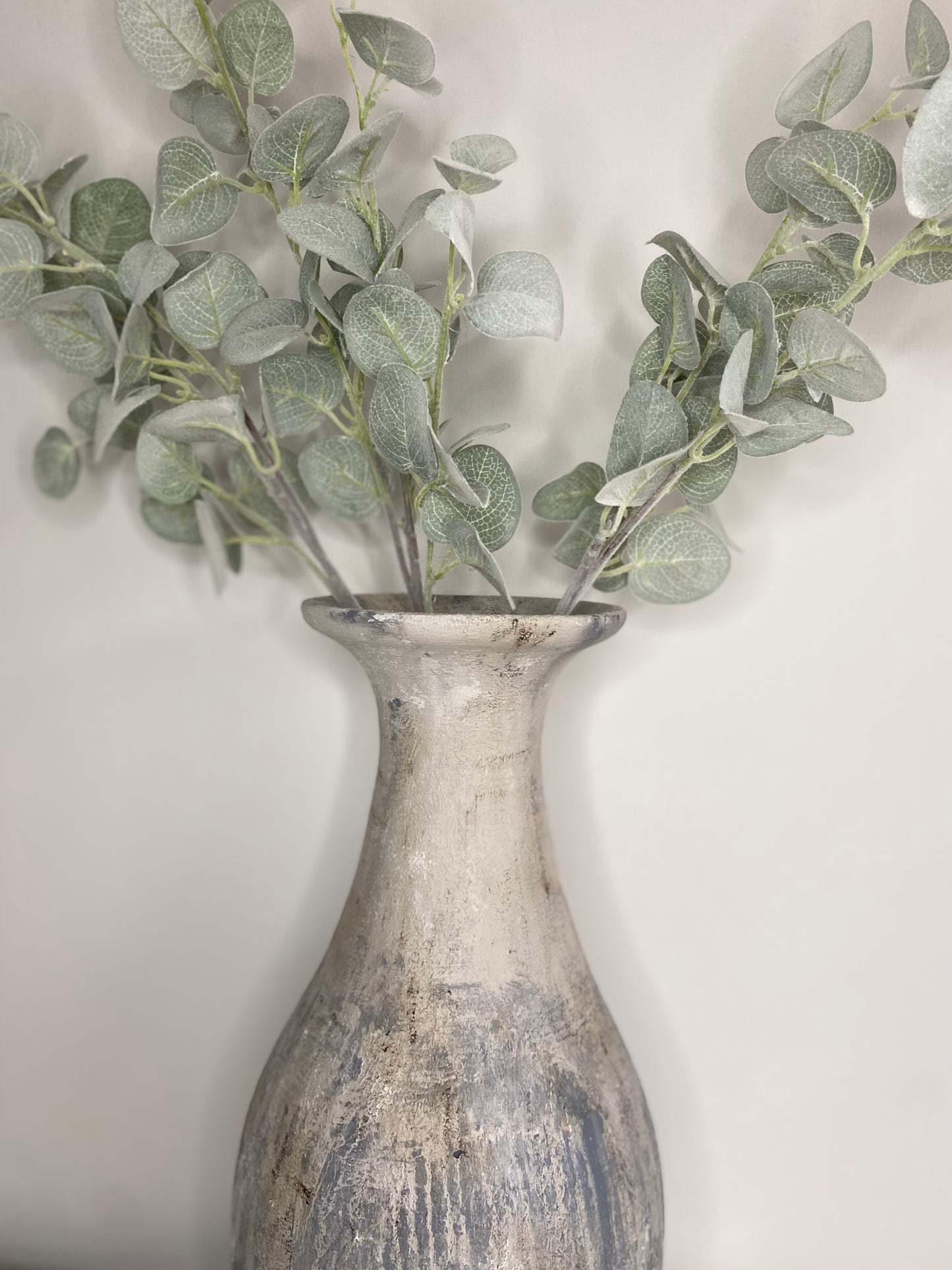 Large Rustic Grey Vase