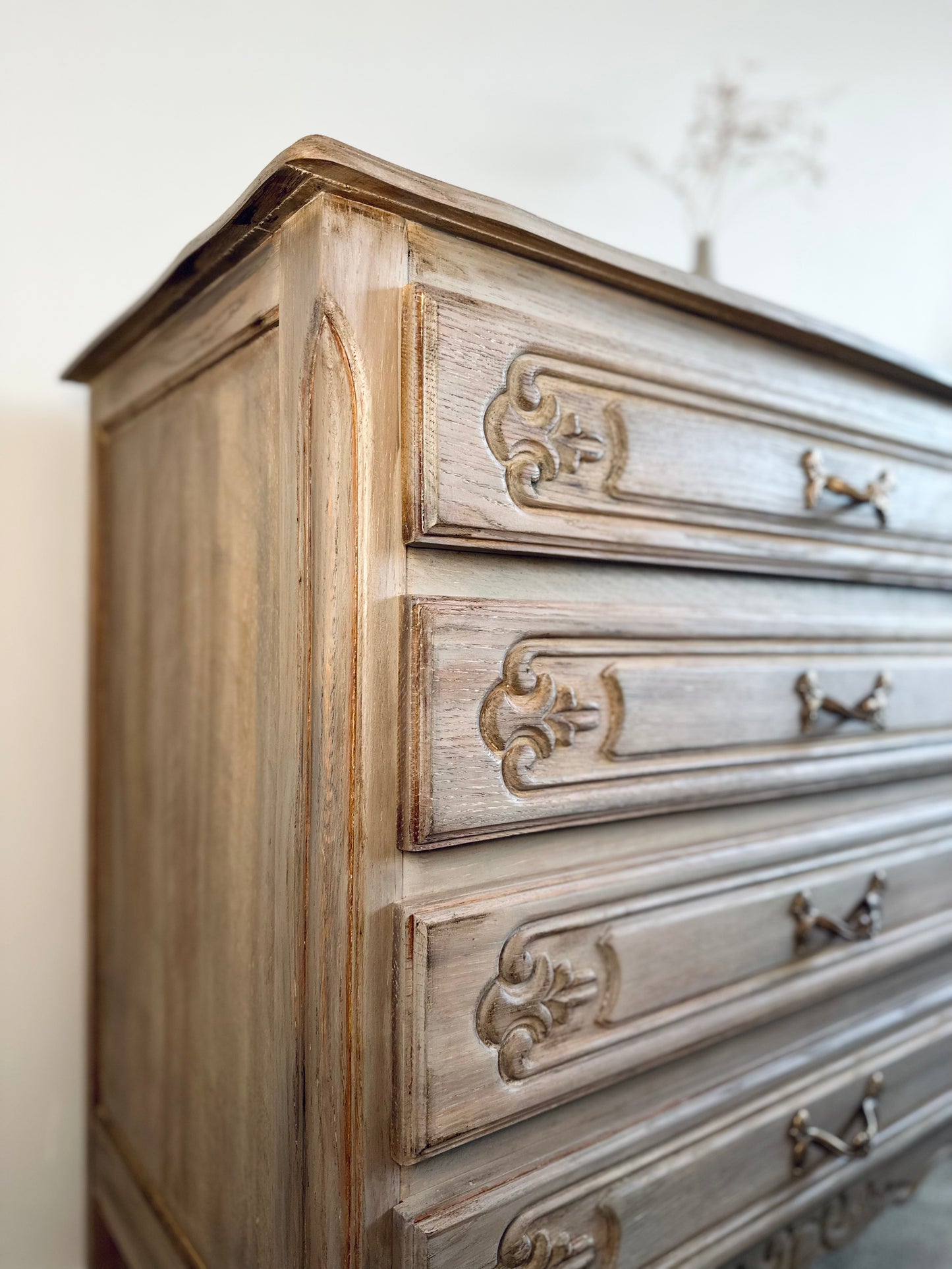 Rustic French Chest of Four Drawers