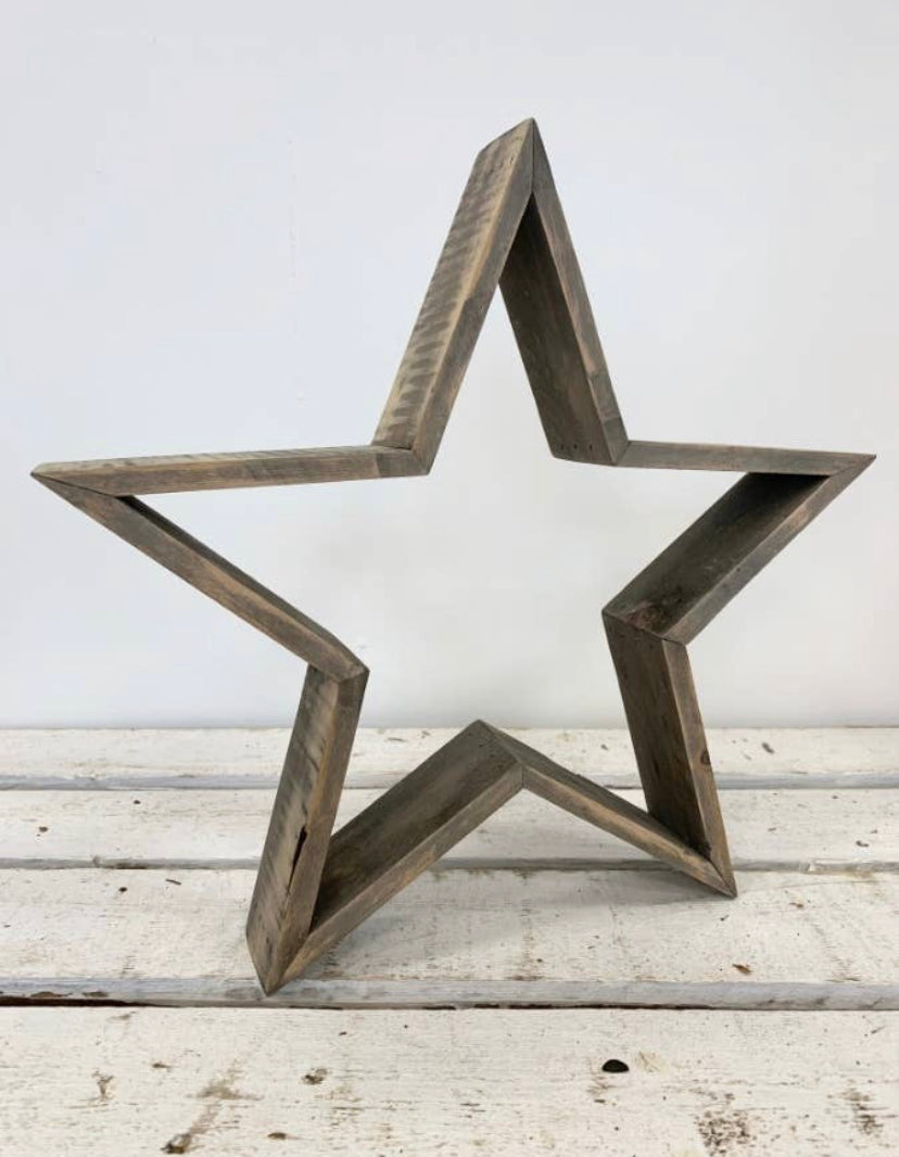 Rustic Wooden Christmas Stars