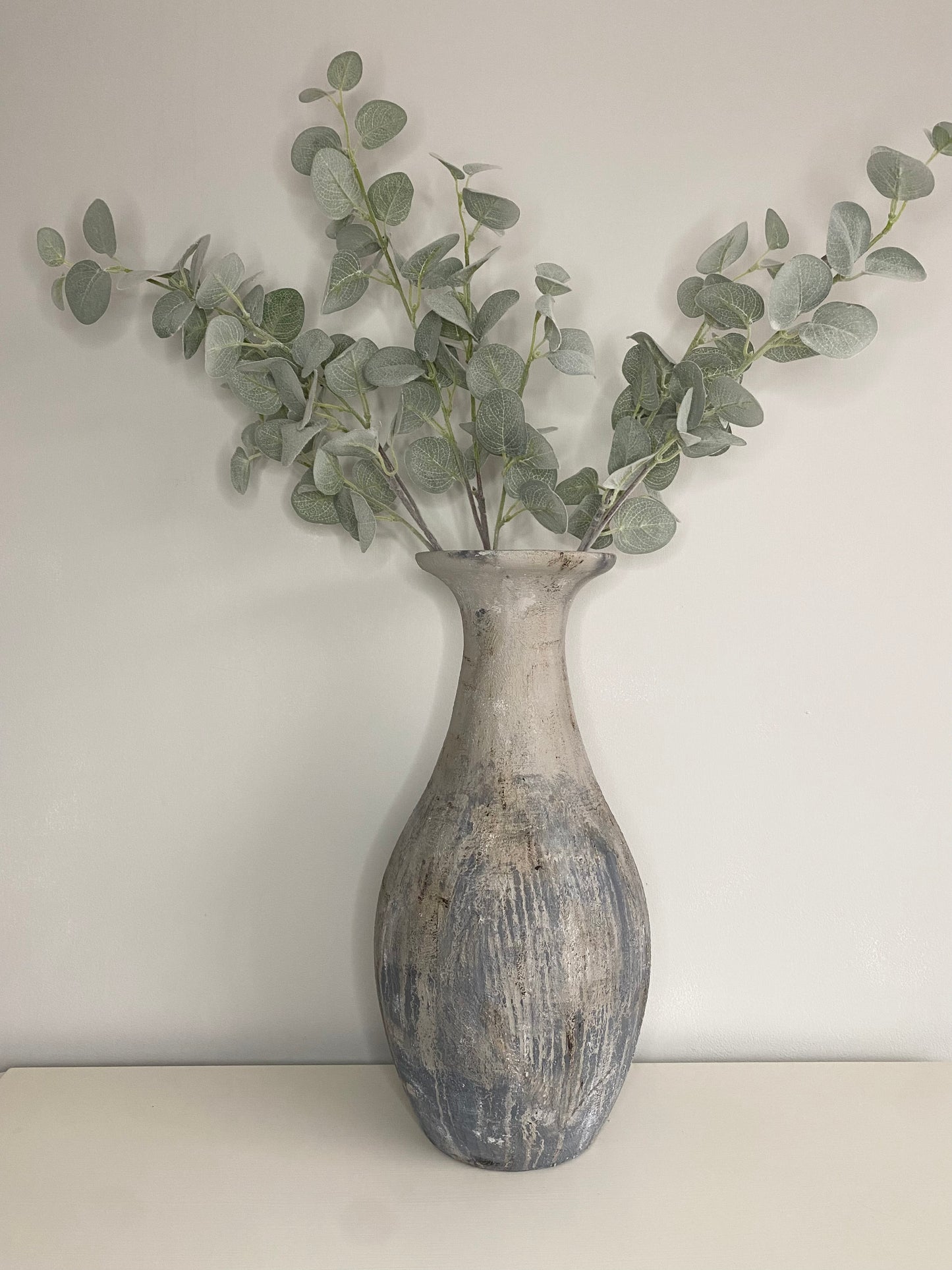 Large Rustic Grey Vase