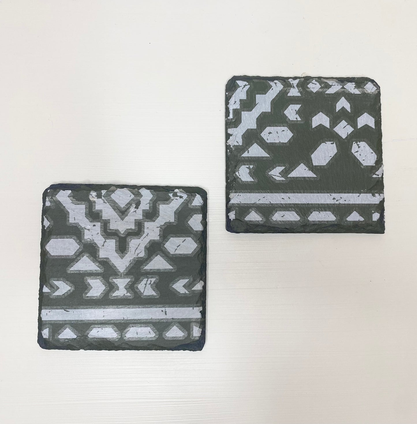 Two Boho Design Coasters